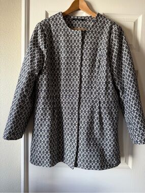 ✨ Monoprix Femme Minimalist Geometric Tweed Jacket ✨